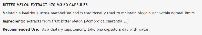 Extract de pepene amar 470 mg - 60 capsule