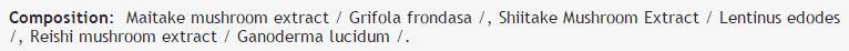 Complex Maitake, Shiitake, Reishi 330mg - 100 capsule