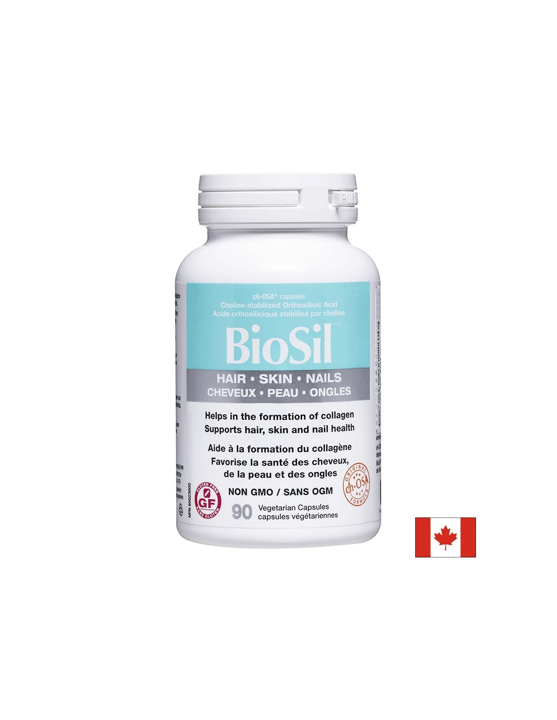 BioSil™ Păr, Piele și Unghii/ Păr, piele și unghii x 90 capsule Natural Factors