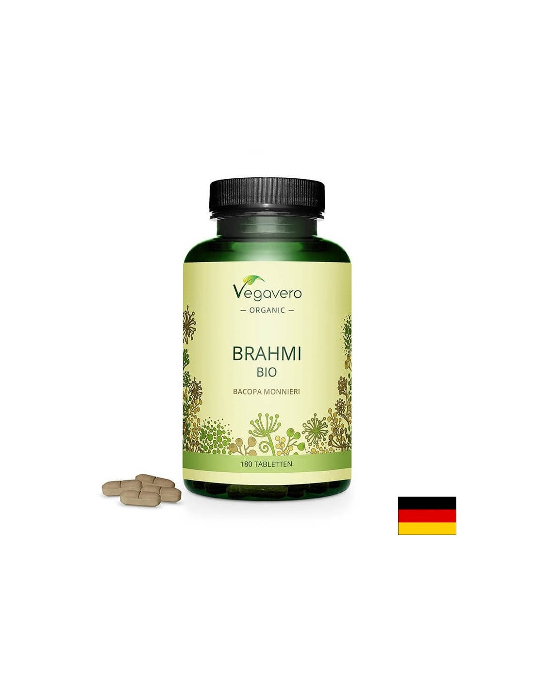 Brahmi BIO – Bacopa Monieri BIO - Brahmi – Bacopa Monieri, 180 tablete Vegavero