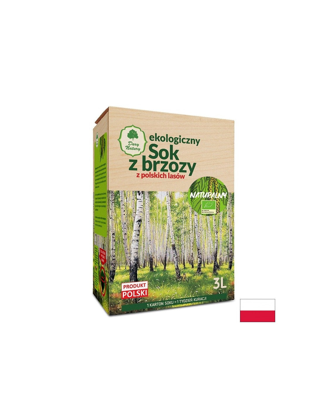 Suc de mesteacăn bio - Detoxifiere, tonifiere, imunitate puternică, 3 litri