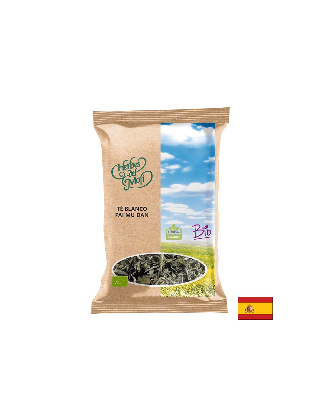 Ceai alb Bio - Pai Mu Dan, 30 g Herbes del Moli