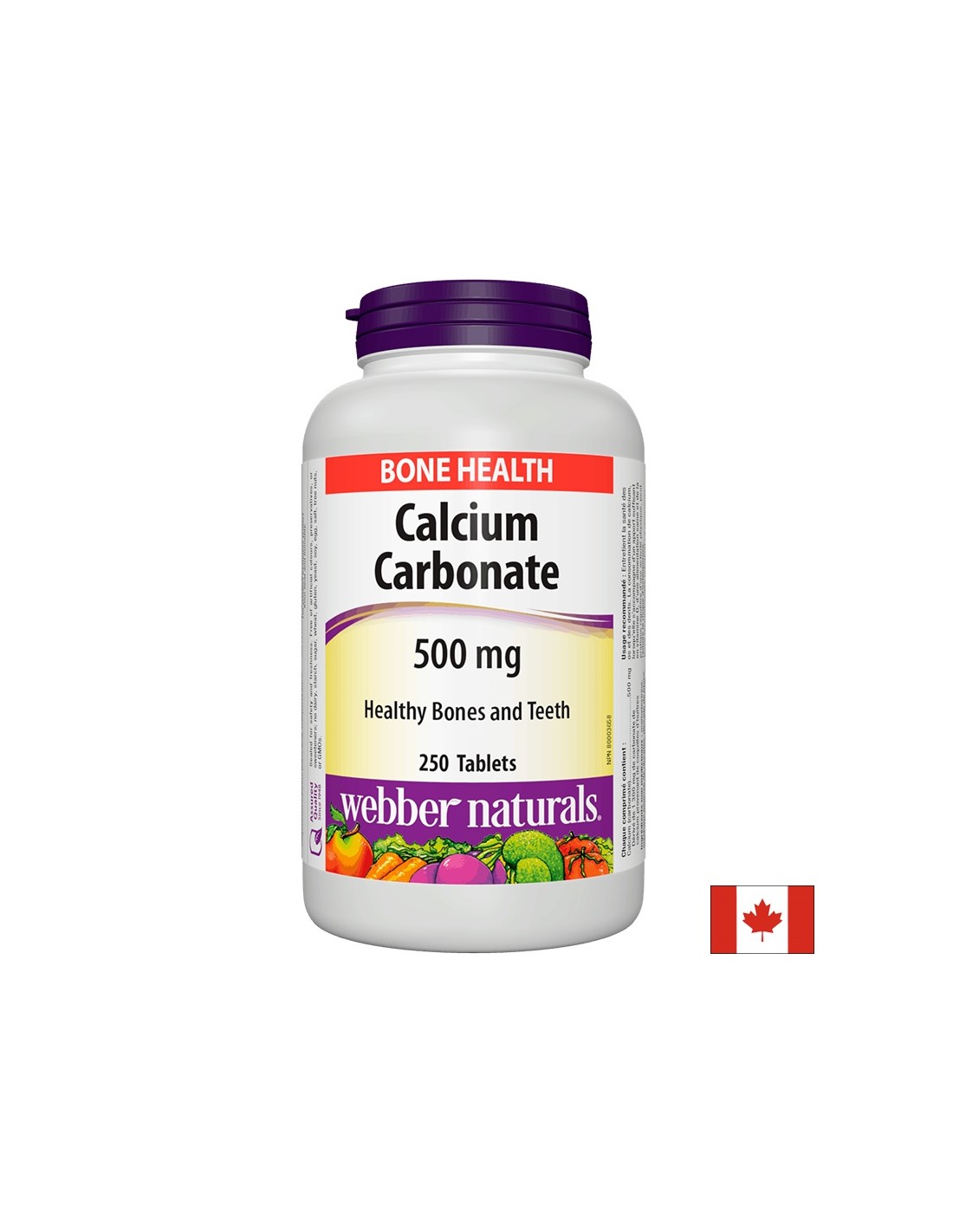 Carbonat de calciu, 500 mg, 250 comprimate