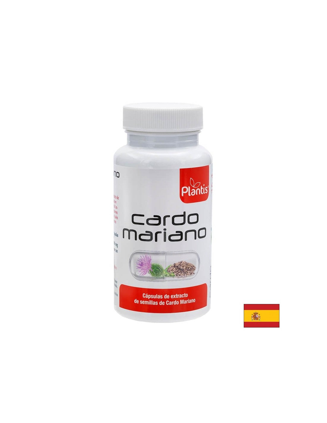 Ciulin de lapte (80% silimarina) - pentru un ficat sanatos - Cardo Mariano Plantis®, 100 mg, 90 capsule