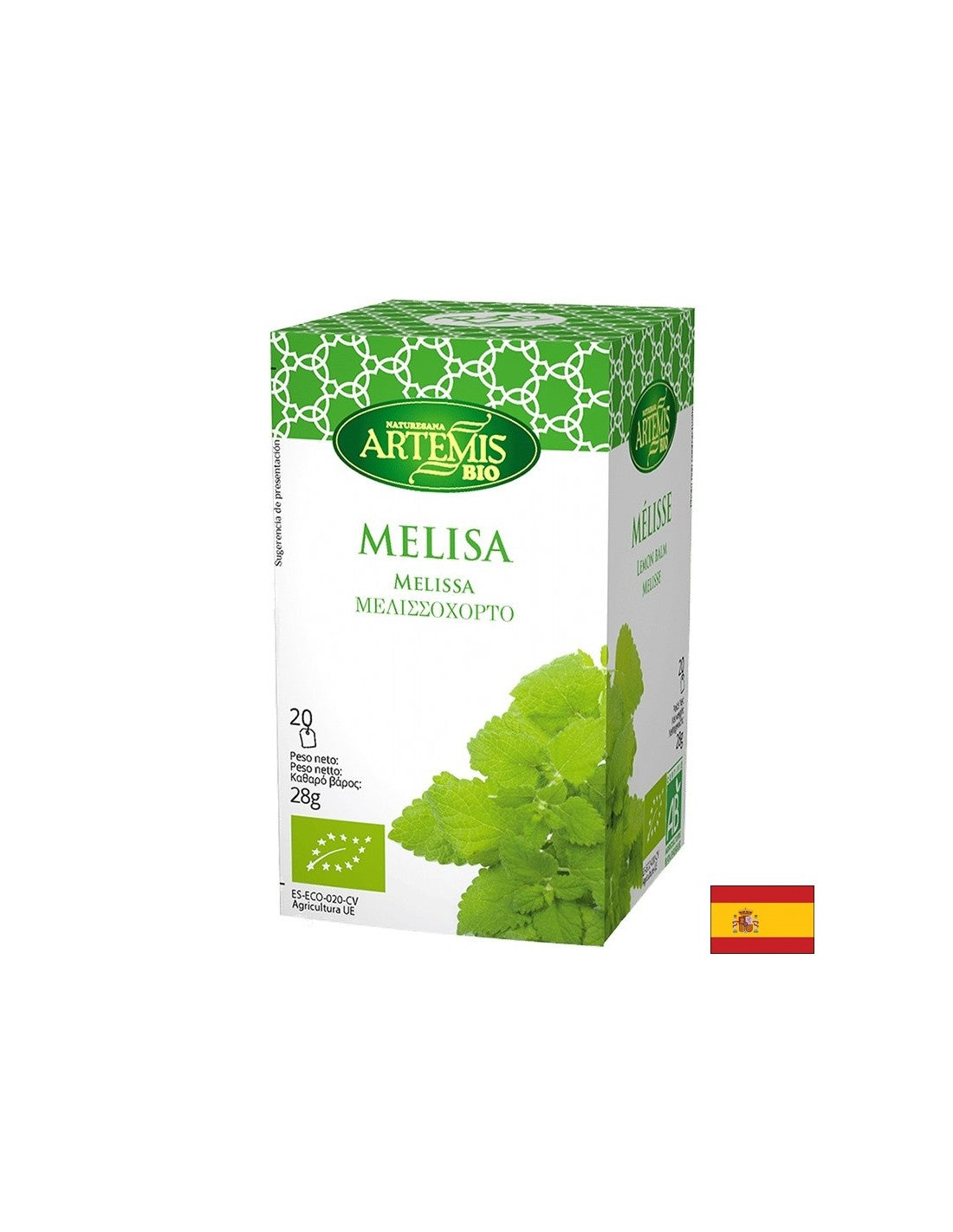 Ceai organic cu melisa, 20 pungi de filtru