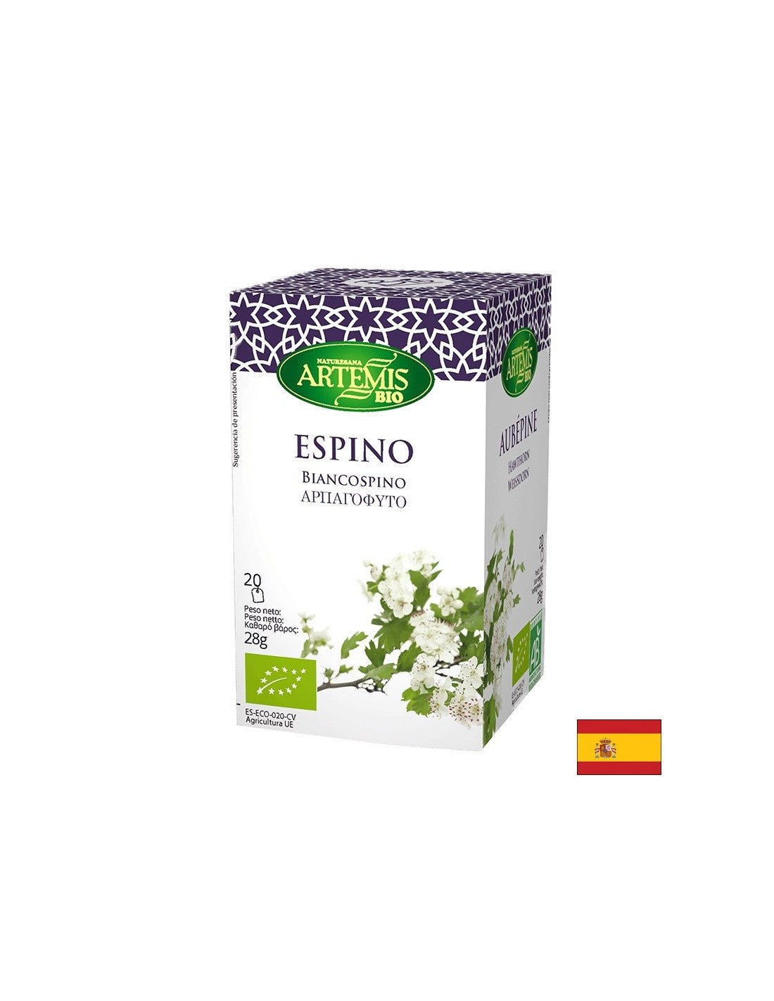 Ceai organic de păducel, 20 pungi de filtru