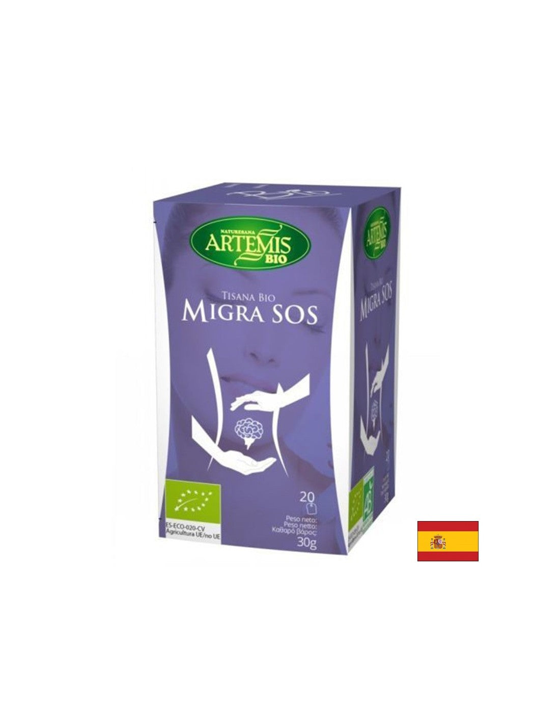 Ceai de migrenă Bio, 20 pungi filtru x 30 g