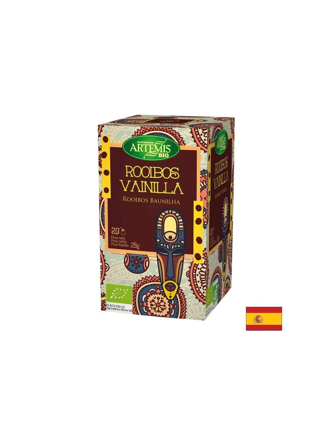 Ceai Rooibos cu aroma de vanilie, 20 de pungi de filtru Herbes del Moli