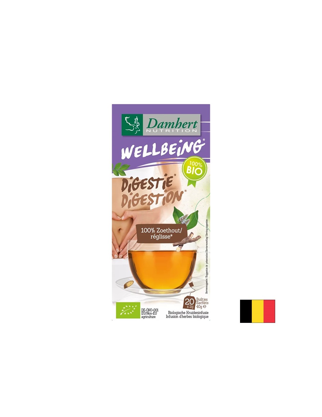 Ceai digestiv (lemn dulce) BIO, 20 pliculețe de filtru