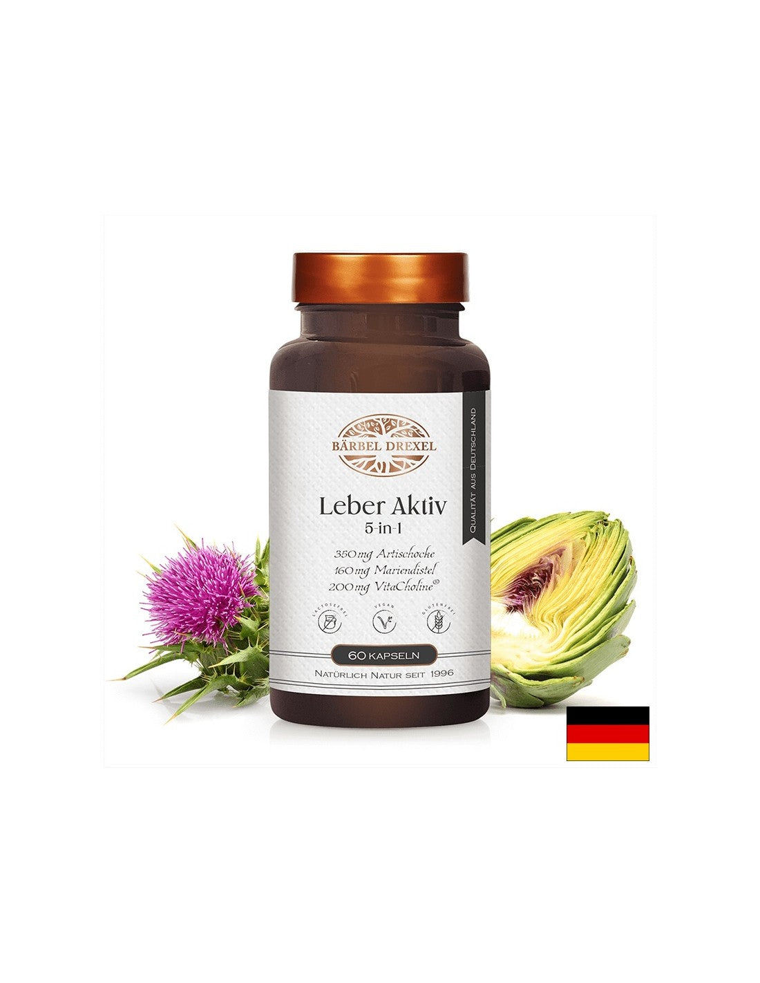 Ficat și vezica biliară - formulă de detoxifiere cu ierburi, vitamine și minerale, 60 capsule