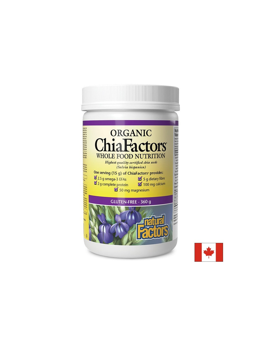 Chia Organic ChiaFactors®, 360 g pudră