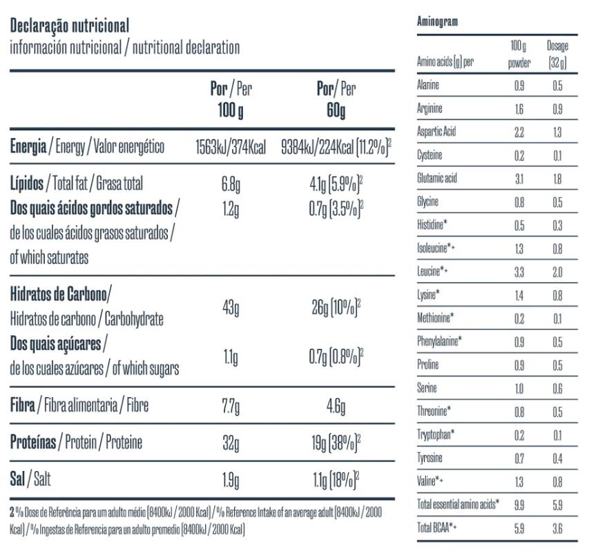 Fulgi de ovăz instant cu proteine vegetale 300 de grame