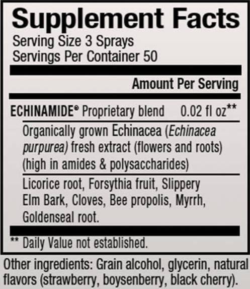 Formula spray pentru gât Echinamide® - 30 ml