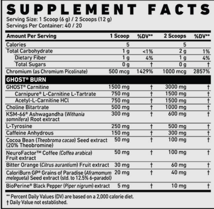 Burn V2 | Pulbere termogenică - 290 grame