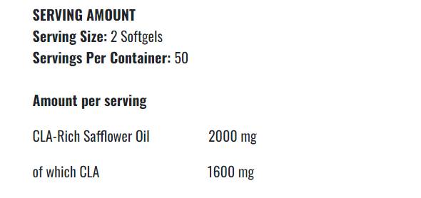 CLA Gold 1000 - 100 capsule de gel