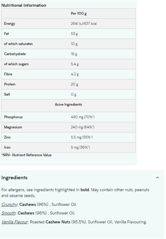Unt natural de caju - Neted 1000 grame