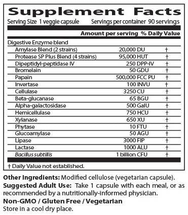 BEST Digestive Enzymes - 90 capsule
