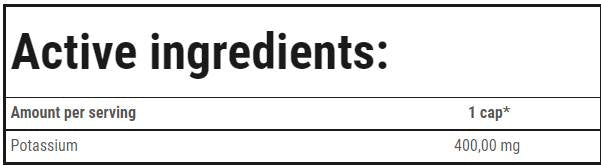 Potasiu 400 mg - 90 capsule