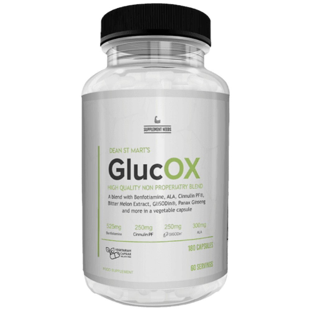 GlucOX | Formula pentru eliminarea glucozei 180 capsule