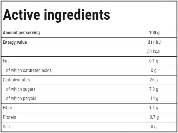 Fructe în jeleu | Piersici 600 grame