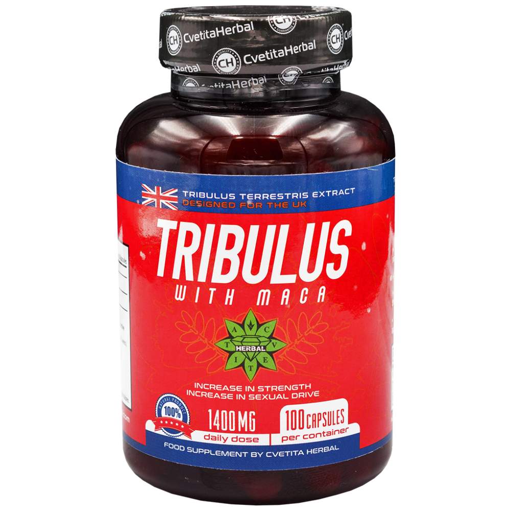 Tribulus cu Maca 1400 mg - 100 capsule