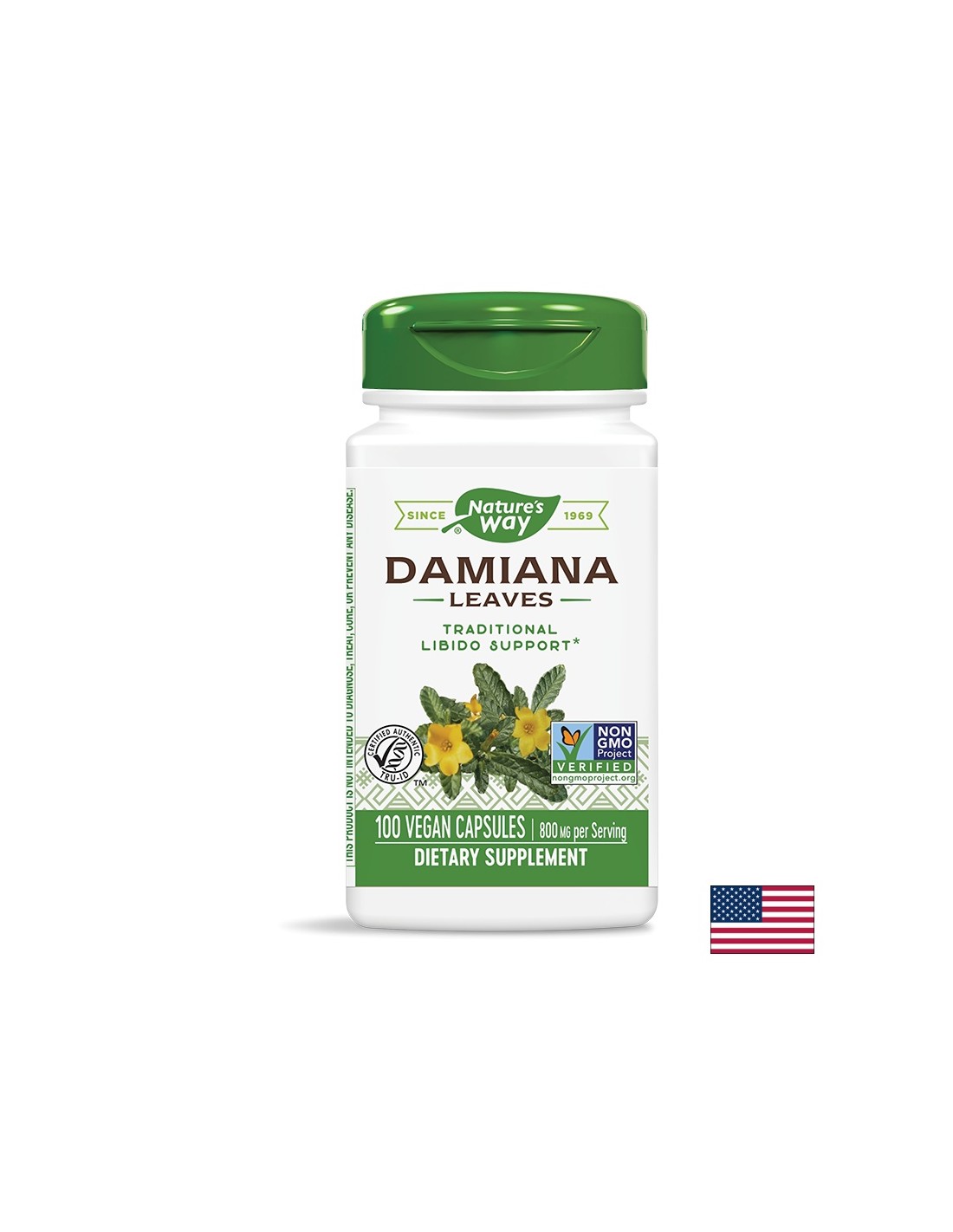 Damiana Leaves - 100 capsule