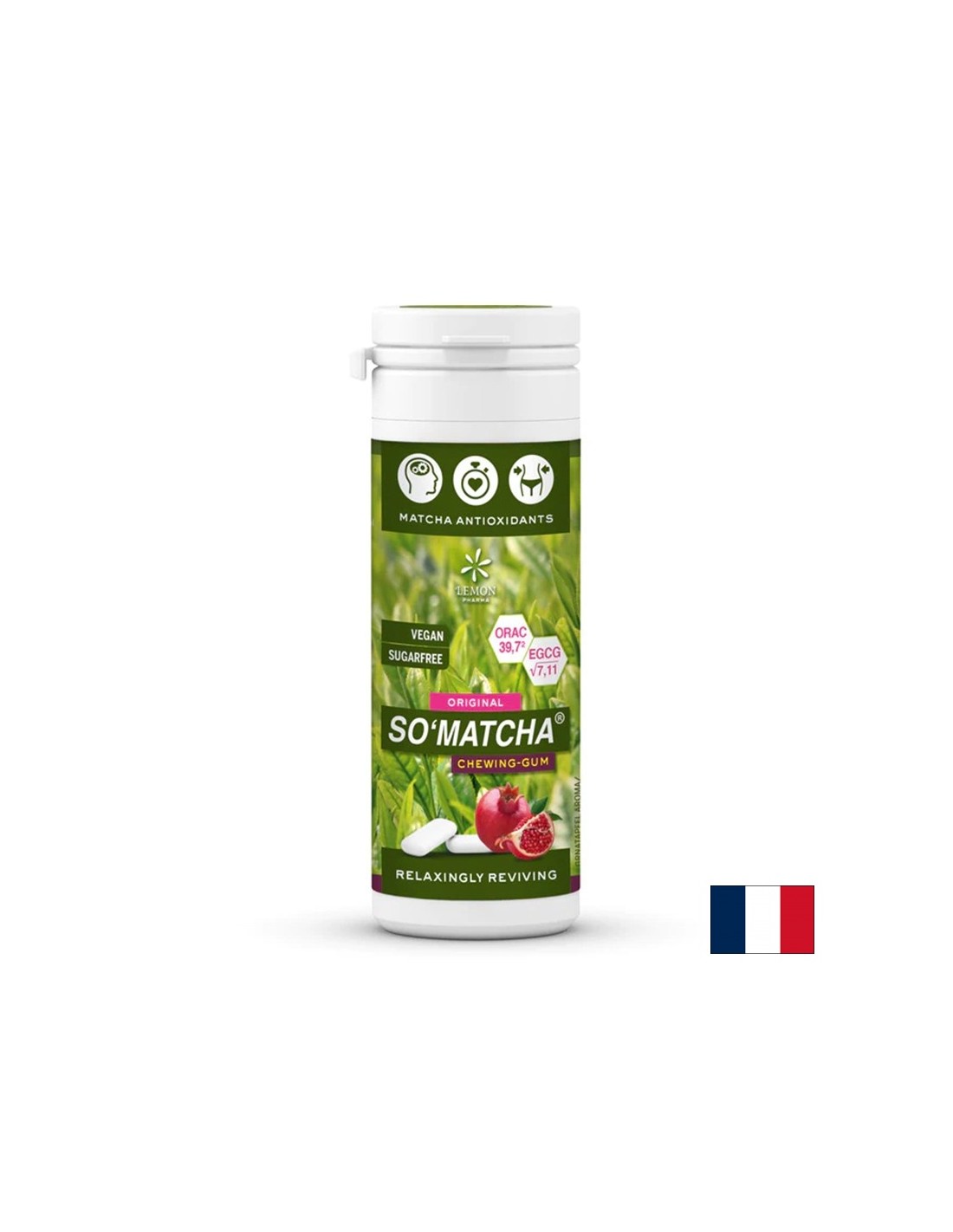 Gumă de mestecat cu Matcha - So Matcha®, 30 g