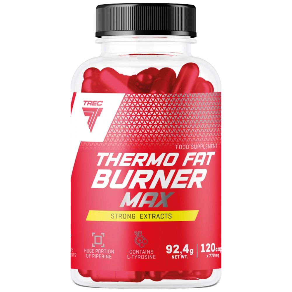 Thermo Fat Burner Max | Extracte puternice - 120 capsule