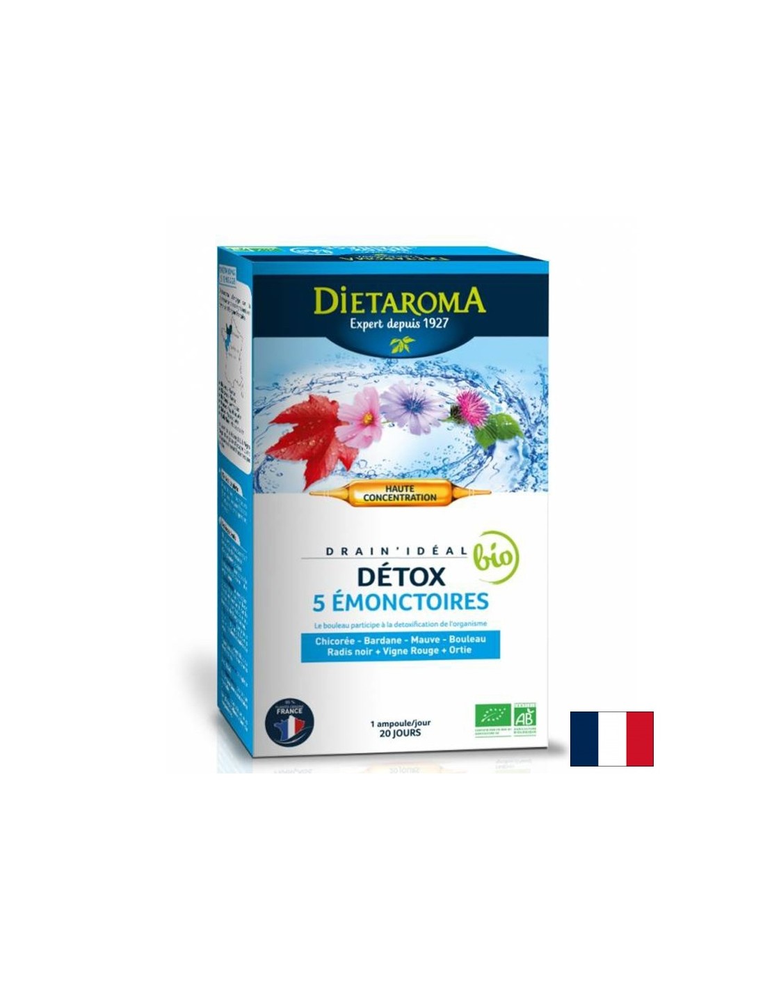 Detox (formulă pe bază de plante), 20 de fiole de băut