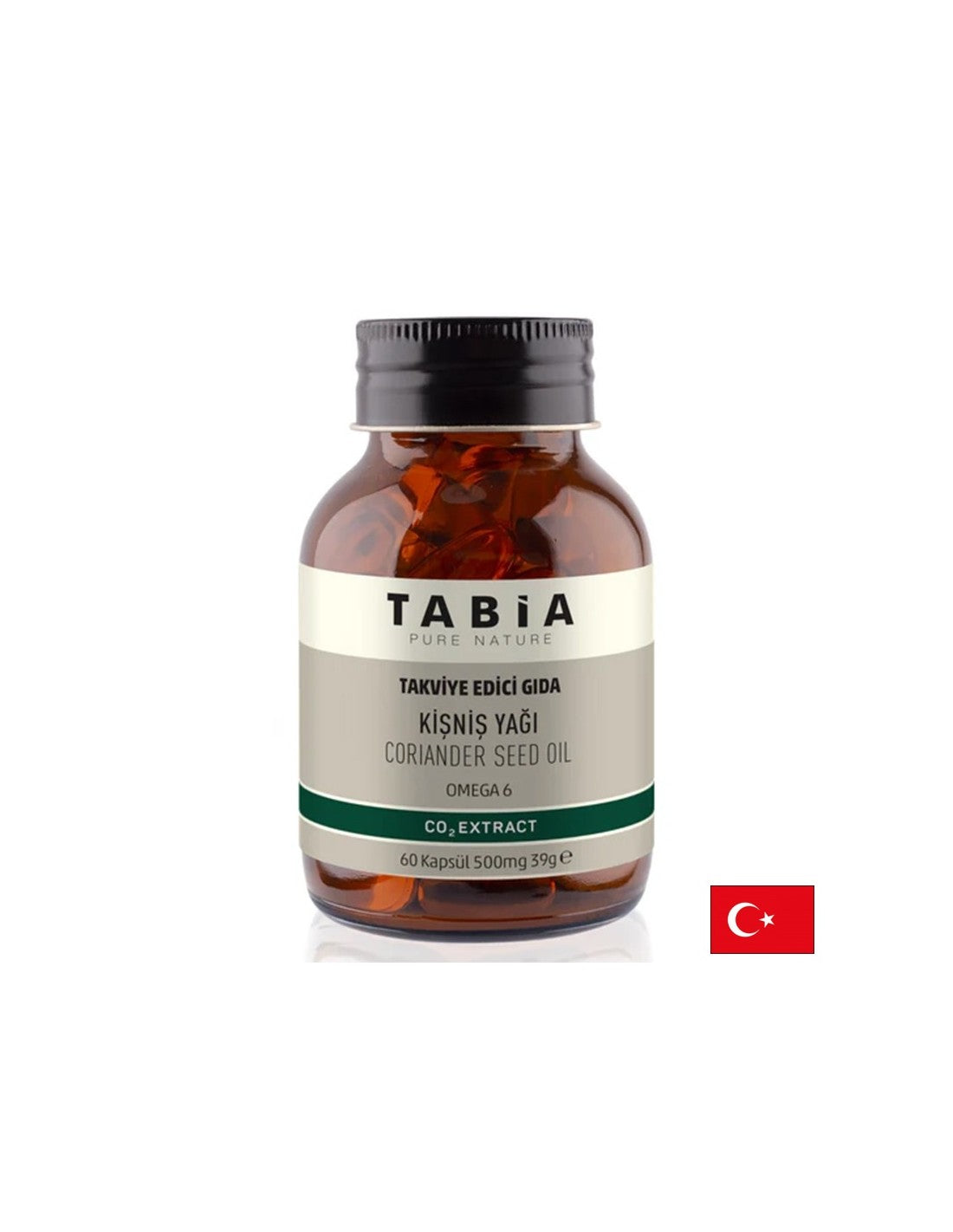 Detoxifiere și digestie bună - ulei din semințe de coriandru (sursă de omega-6), 500 mg x 60 capsule gelatinoase moi