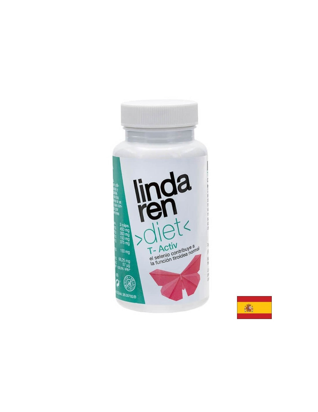 Dieta T-Activ Formula cu metabolism rapid - Guggul, Cissus, Kelp, ceai verde și seleniu, 90 capsule