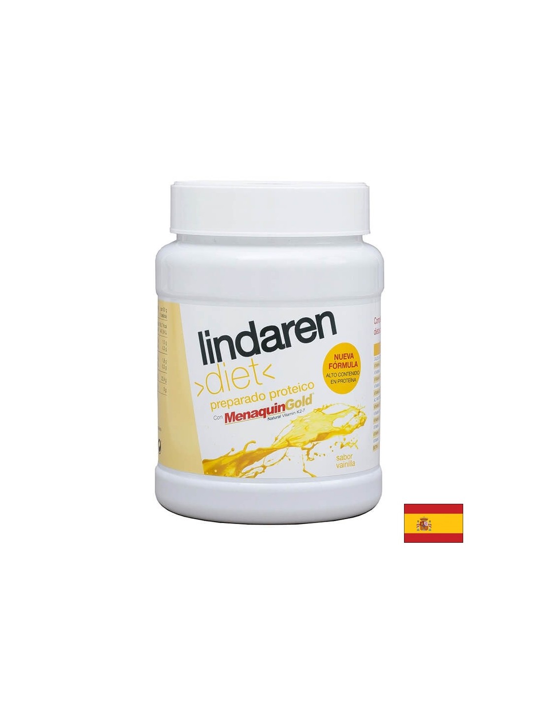 Pentru diete extenuante de slabit - Lindaren - formula dietetica cu proteine, vitamine si calciu - Pudra, 225 g, aroma de vanilie