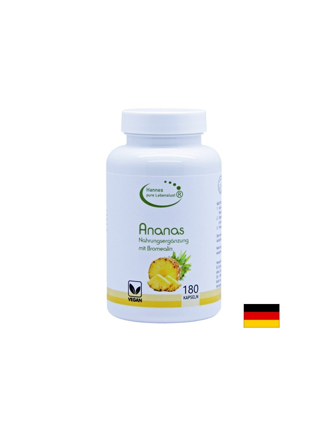 Digestie bună - Ananas (extract de fructe care furnizează bromelaină), 180 capsule