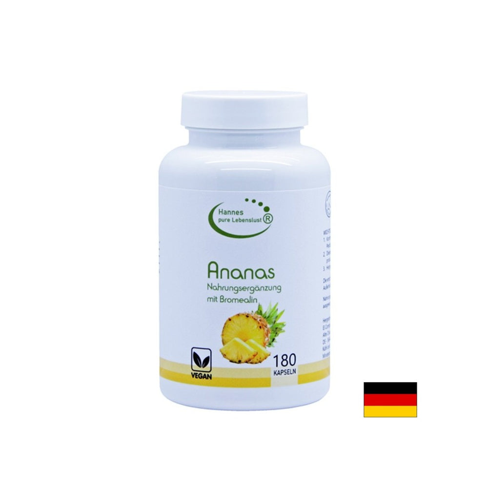 Digestie bună - Ananas (extract de fructe care furnizează bromelaină), 180 capsule
