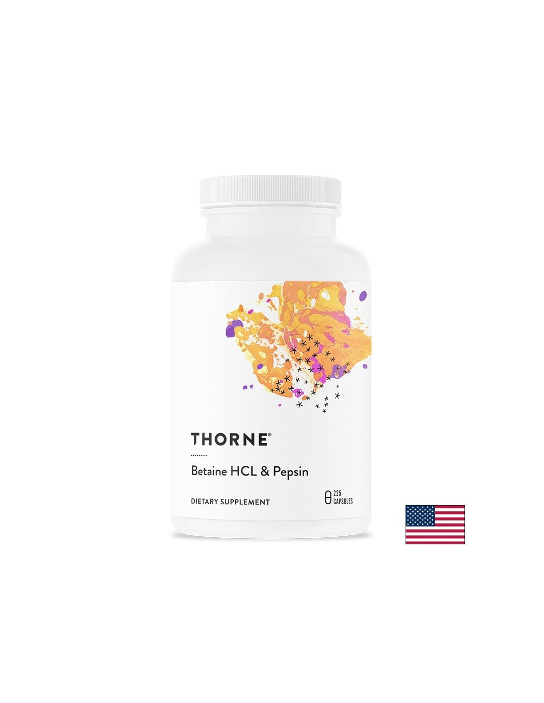 Digestie buna - Clorhidrat de Betaina + Pepsina, 225 capsule