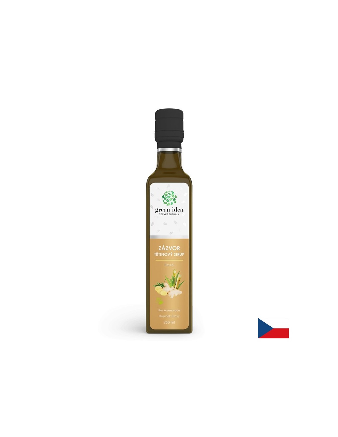 Digestie bună și sistem respirator - Sirop de trestie de zahăr cu ghimbir, 250 ml