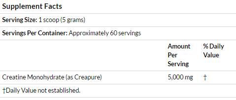 BEST Creapure® Creatine - 300 de grame