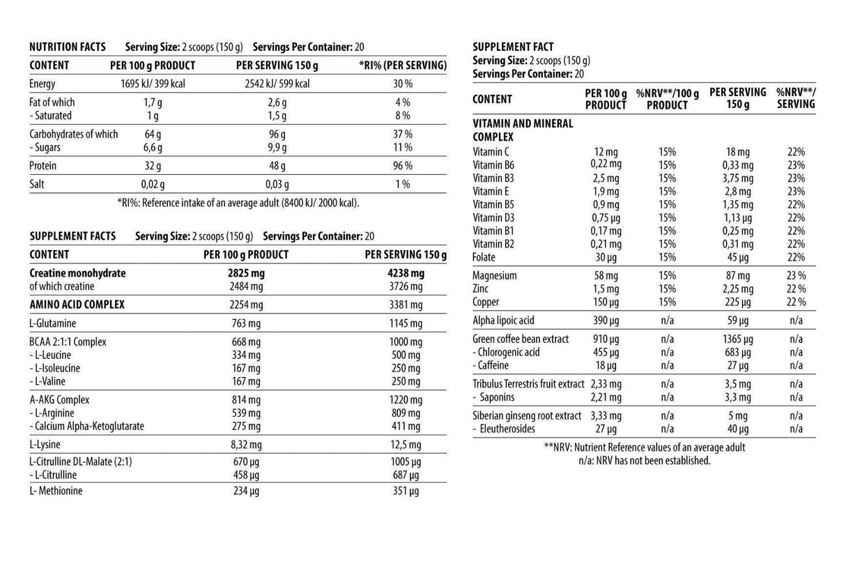 Game Changer Mass - 3000 de grame