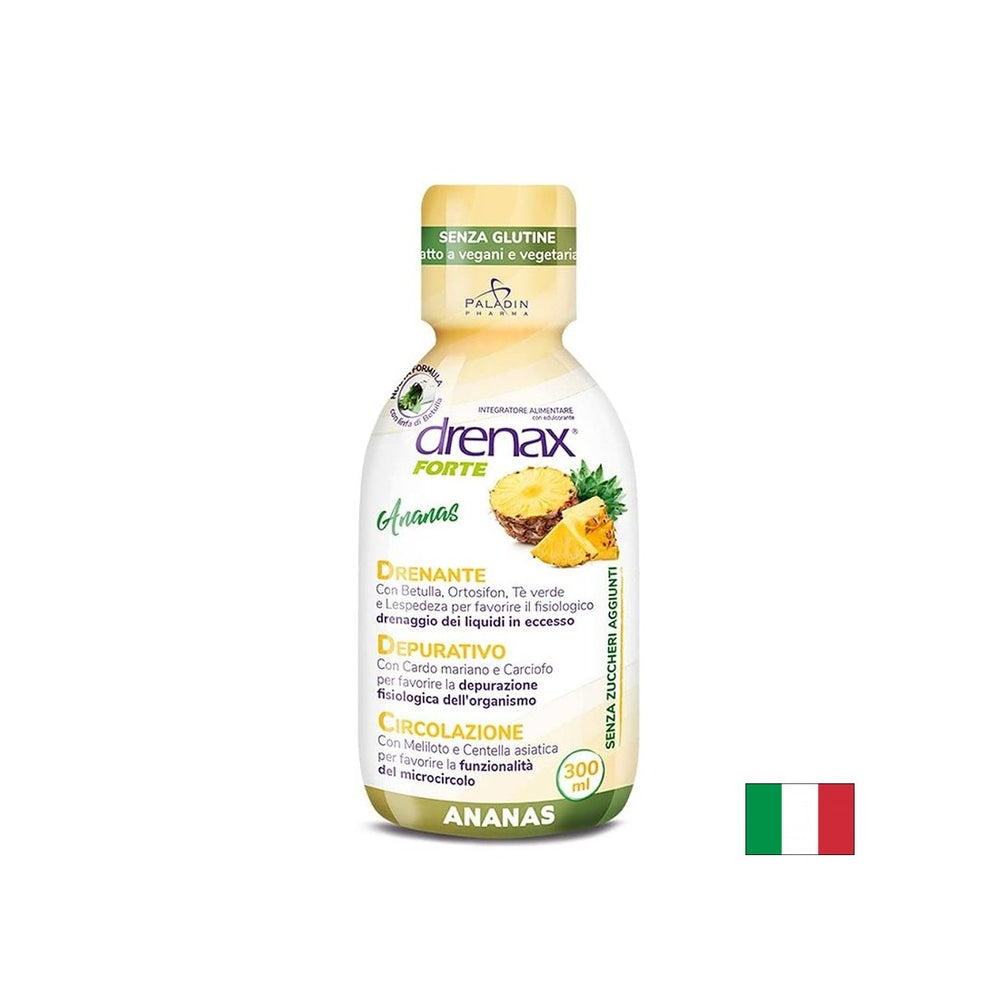 Formulă anti-retenție de lichide cu ananas - Drenax - Drenax® Forte – diuretic pe bază de plante, 300 ml, 10 doze