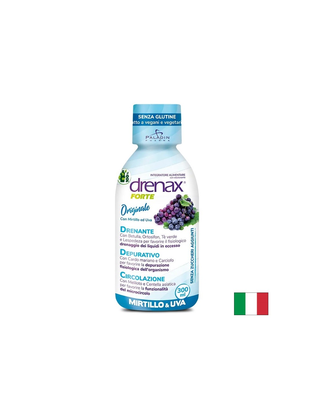 Formulă diuretică cu semințe de struguri și afine - Drenax - Drenax® Forte, 300 ml, 10 doze