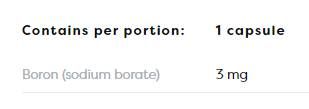 Bor 3 mg - 120 capsule