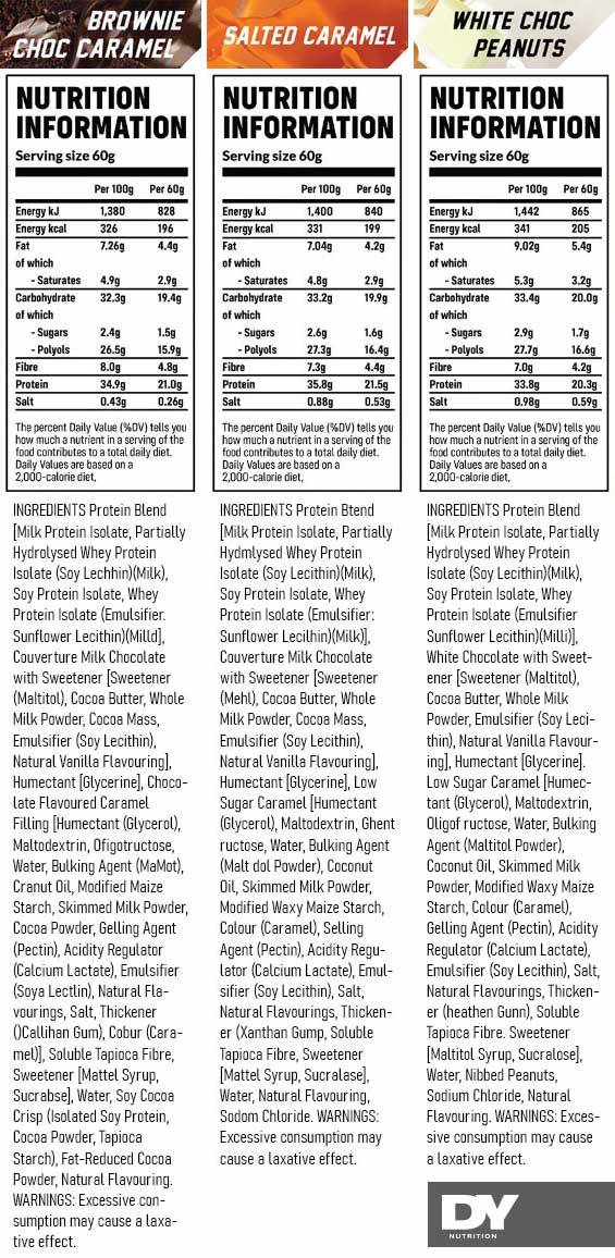 Baton proteic din zer Yates | Fara zahar - 12 x 60 grame