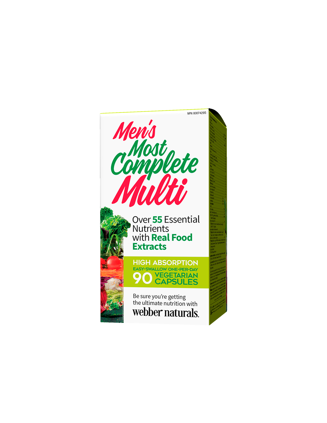 Multivitamine pentru bărbați - Cel mai complet Multi, 90 V capsule pentru bărbați Webber Naturals