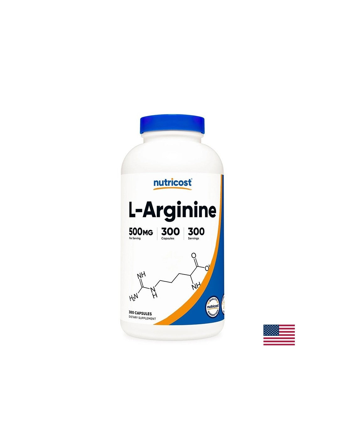 Energie si masa musculara - L-Arginina, 500 mg x 300 capsule