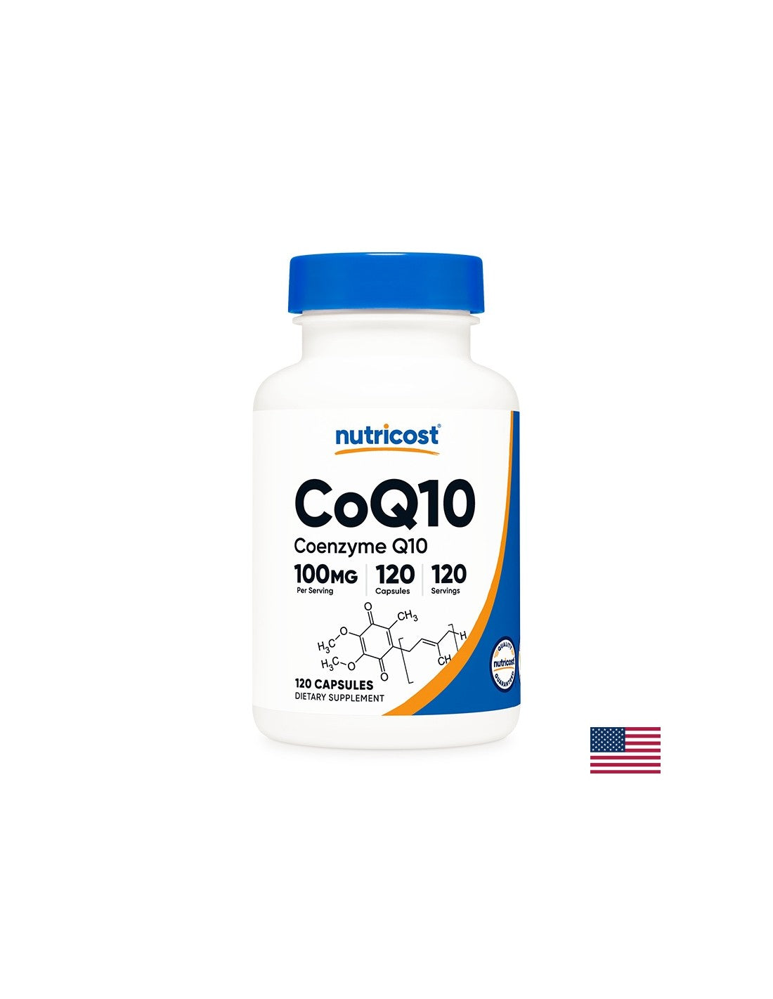 Energy and a healthy heart - Coenzyme Q10, 100 mg x 120 capsules Nutricost - Nutra Best Europe