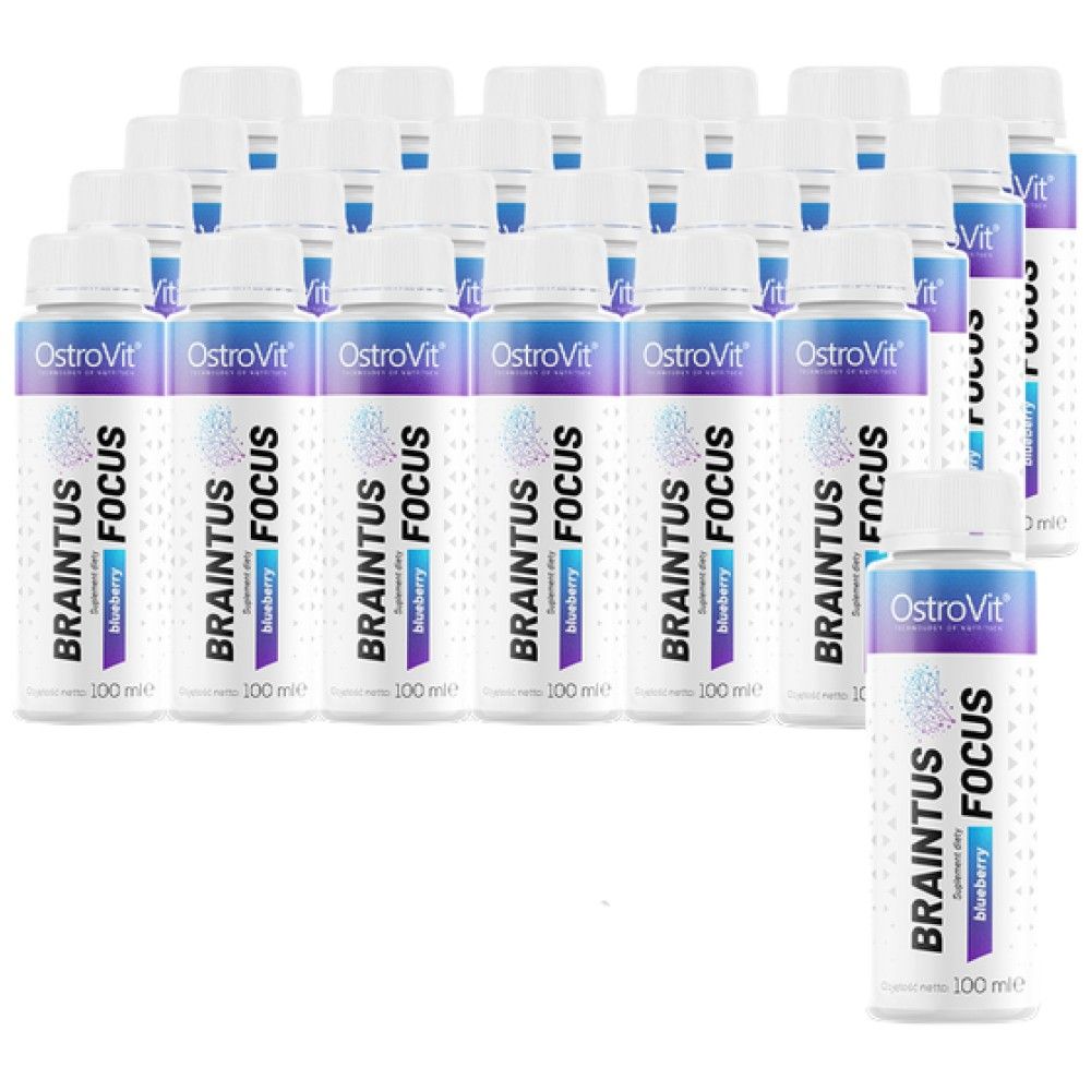 Braintus Focus Shot | Sprijin pentru energie și creier - 20 x 100 ml