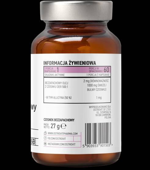 Usturoi inodor 1000 mg 60 capsule de gel