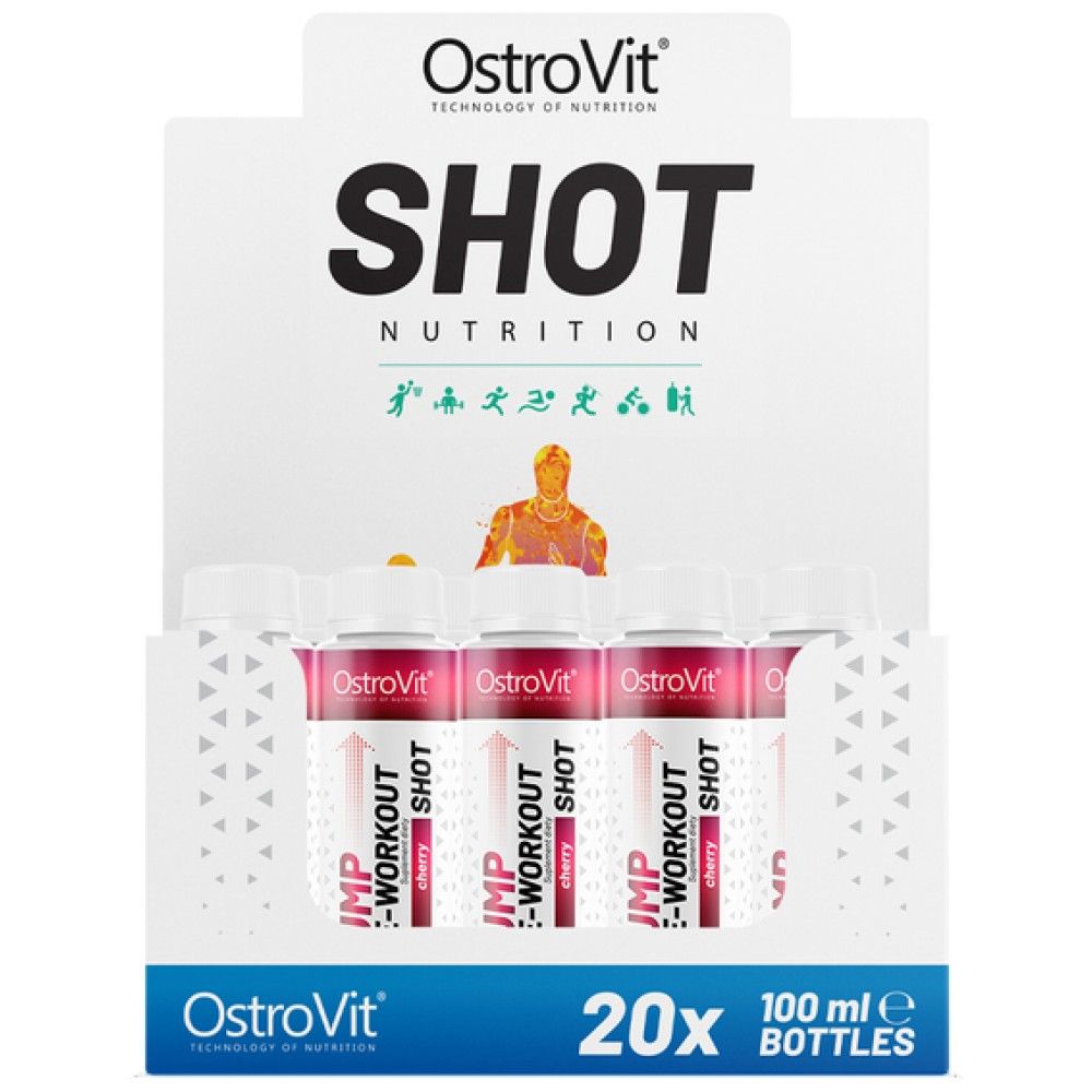 Pump Pre-antrenament Shot | fără Beta-Alanine - 20 x 100 ml