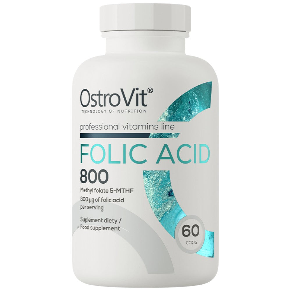 Acid folic 800 mg | Folat de metil 5-MTHF 60 capsule