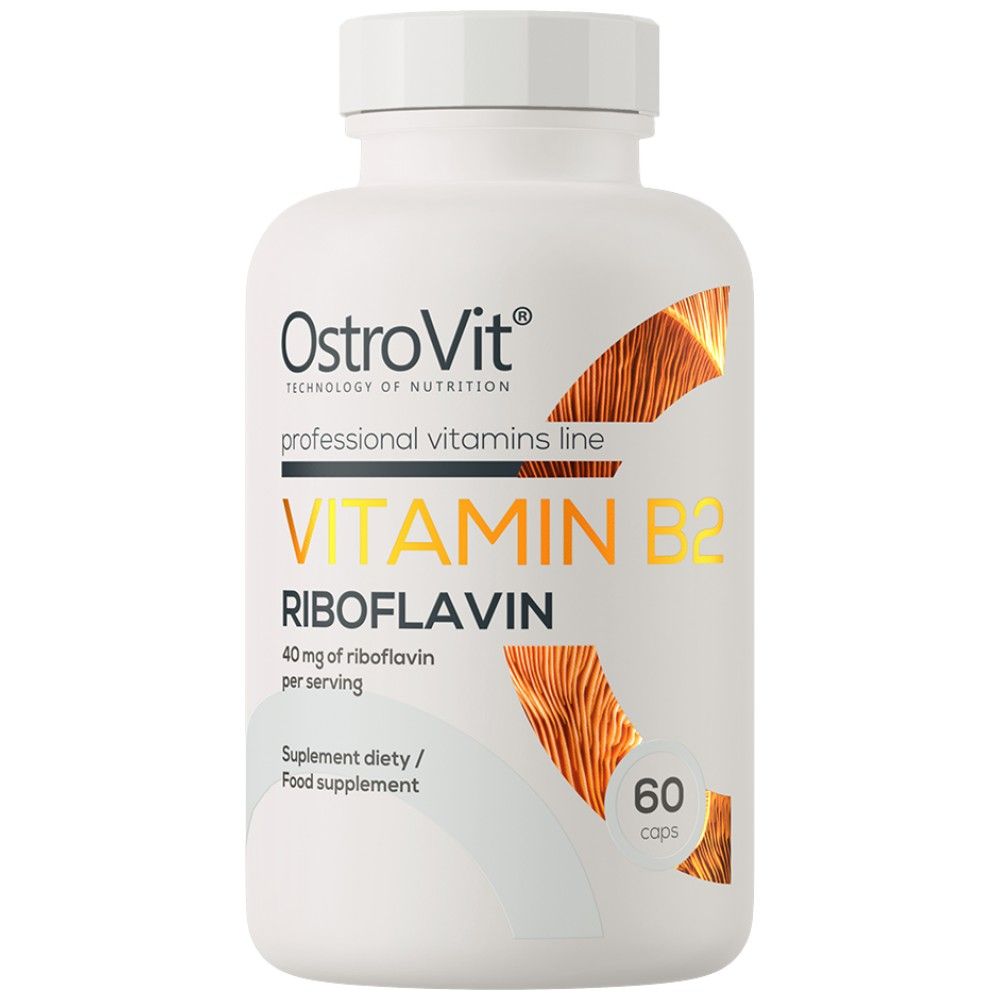Vitamina B2 Riboflavină 40 mg - 60 capsule